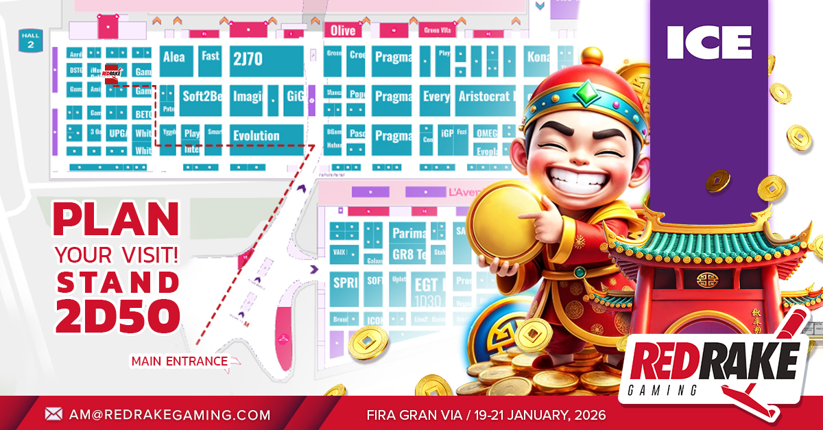 🚀 The countdown is on! Tomorrow ICE Barcelona 2026 kicks off &amp; Red Rake Gaming awaits at 📍Stand 2D50.

🎰 Try our latest slots, explore innovative features &amp; join daily tournaments with exciting prizes!

#ICEBarcelona #ICE2026 #iGaming #GamingIndustry
