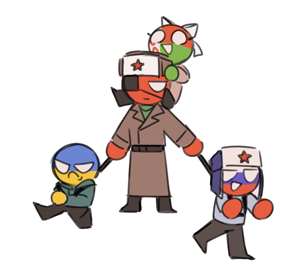 BRN_Bel's tweet image. This gang yeah ✨
#CountryHumans