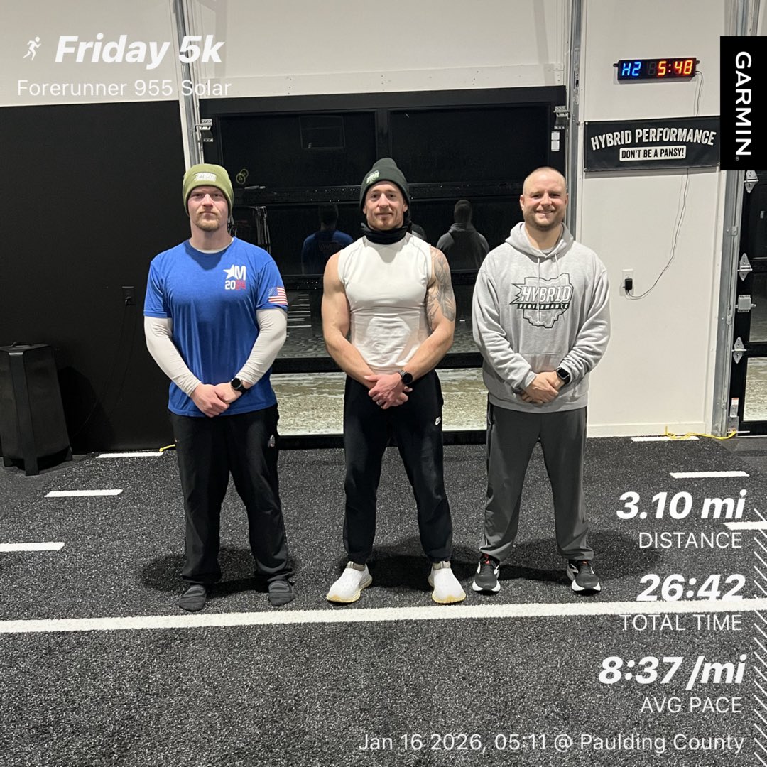 HYBPerformance's tweet image. Friday 5k. 

LEVEL UP. 

#HybridAthlete