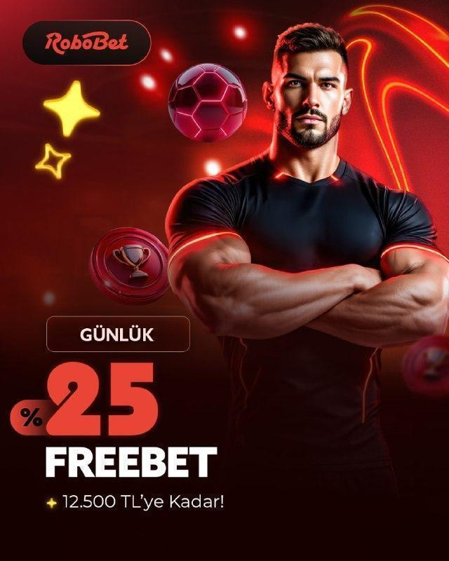 🎉 Robobet’te Günlük %25 Freebet Fırsatı! 🎉
🔥Spor yatırımınıza özel, 12.500 TL’ye kadar %25 Freebet kazanın! 

💰 Yatırımınızı tamamlayın, bonusu seçip aktif edin!
✨ Hızla kazanmaya başlayın, fırsatı kaçırmayın!

👉 Hemen katılın kisa.link/OgSMW