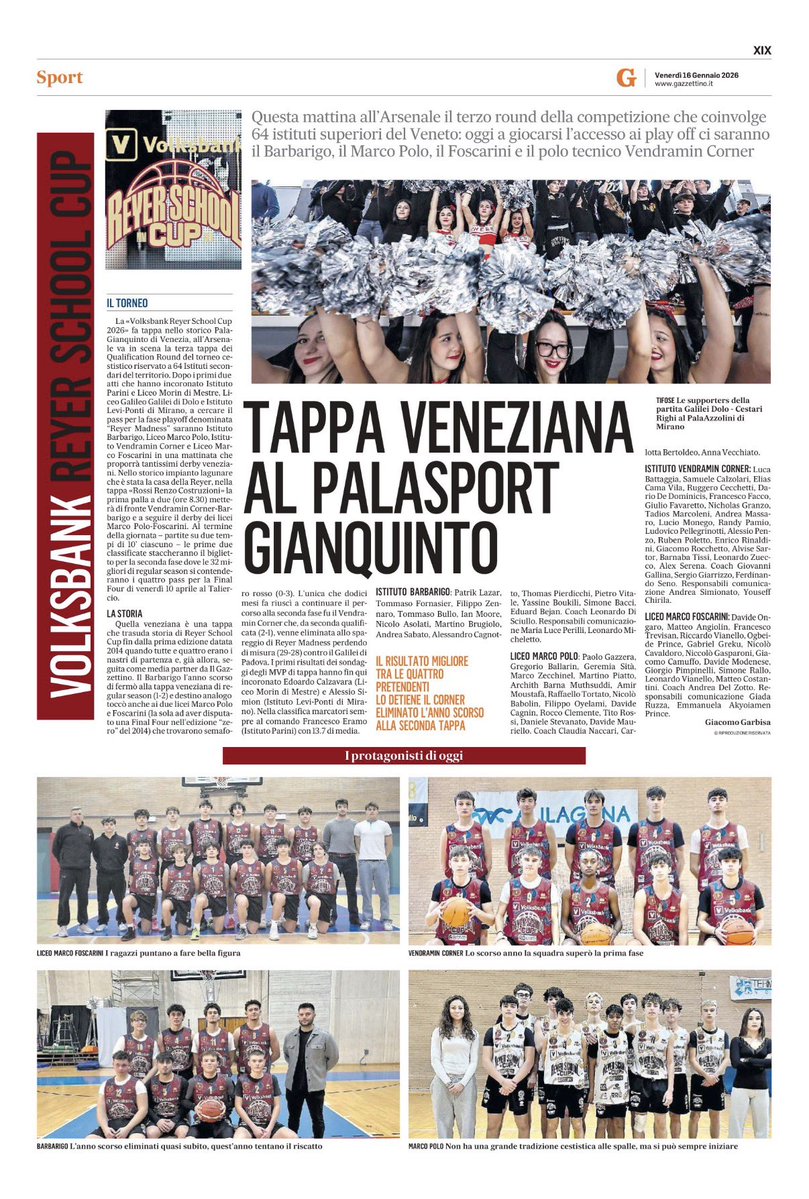 Articolo del #Gazzettino per la Tappa 3 #RossiRenzoCostruzioni