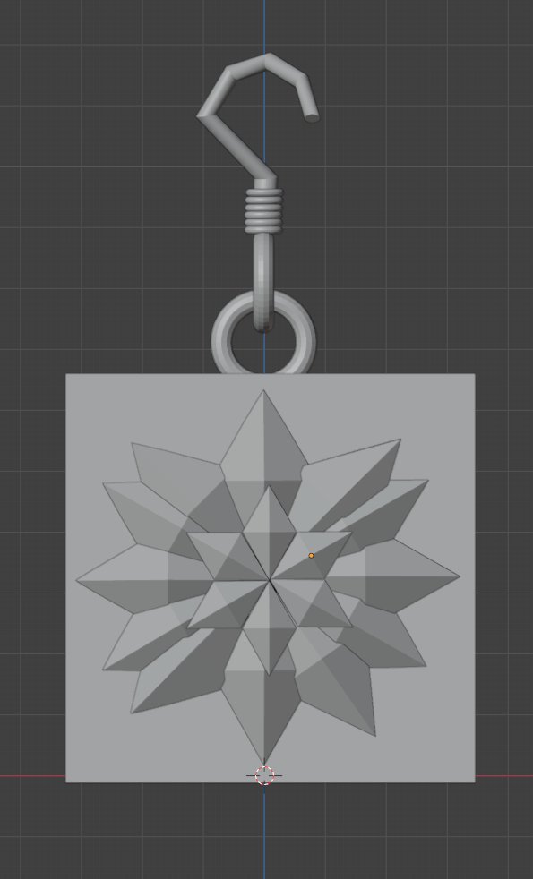 블랜더 1일차 귀걸이 두개만들어봣음