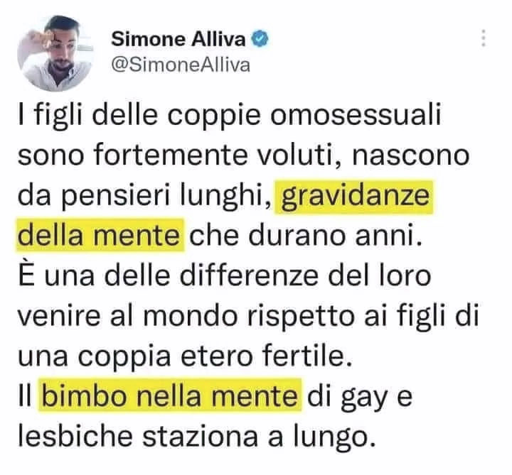 Ma è vero che un uomo può avere una gravidanza?
Si, ma il concepimento, è mentale