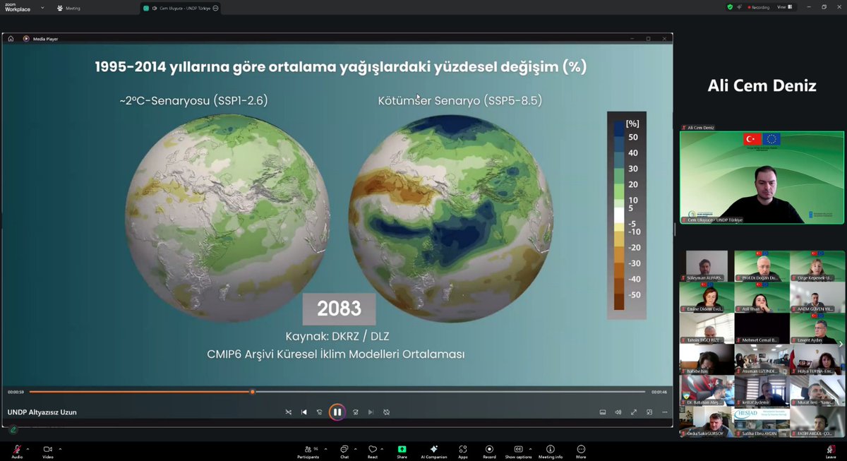 Arıcılık Araştırma Enstitüsü Müdürlüğü olarak, 14–15 Ocak 2026 tarihlerinde çevrim içi olarak düzenlenen “Türkiye’de Yerel İklim Eylemi için AB Ortaklığı Projesi – Bölgesel Etkilenebilirlik ve Risk Analizi Çalıştayı (TR9 Doğu Karadeniz)” programına katılım sağladık.