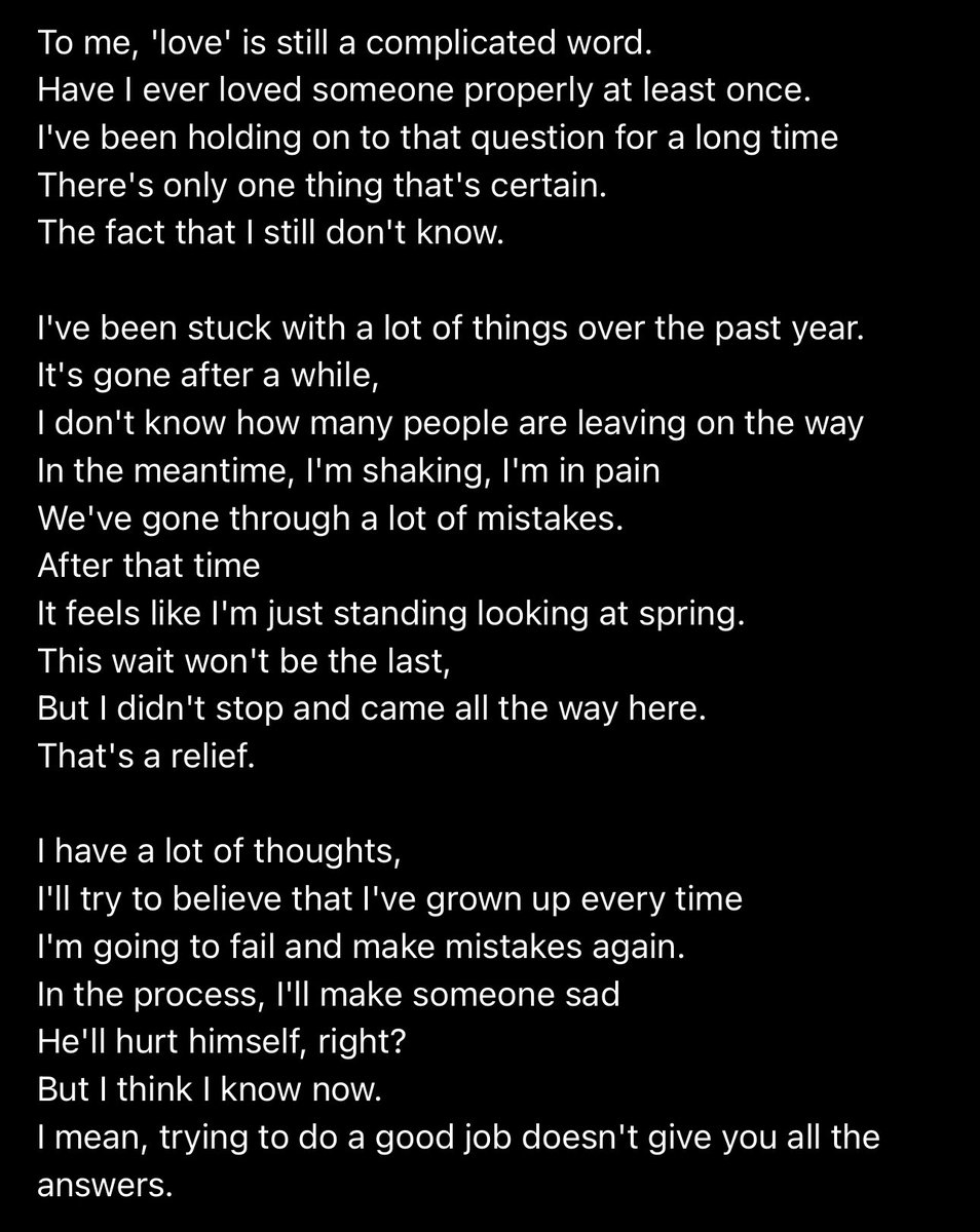 btschartsdailyc's tweet image. #RM via Weverse Post 💜🥹

*Weverse Translation*