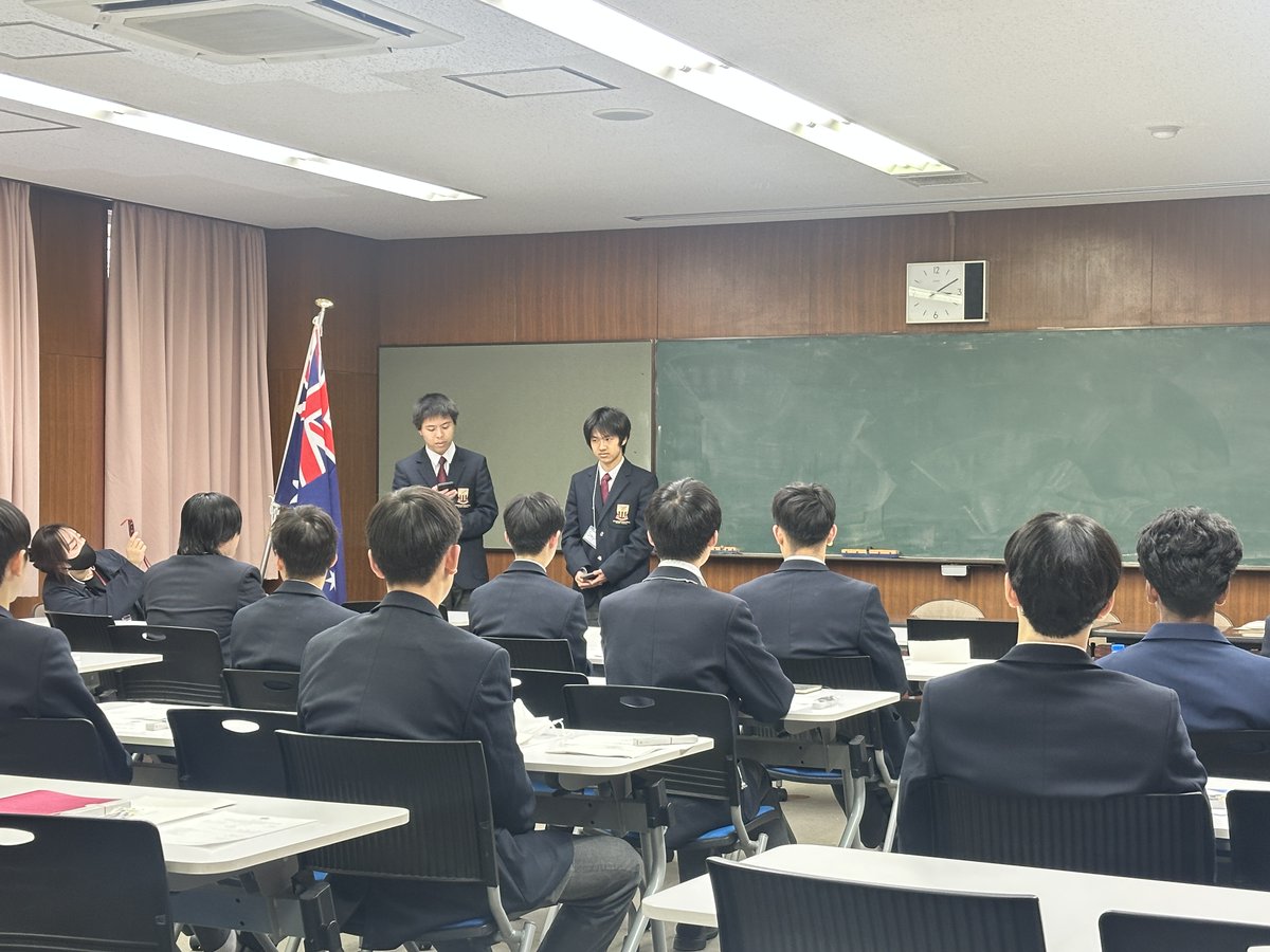 2025.1.16

NSBHS修了式

先ほど、NSBHS(North Sydney Boys High School)の2週間の日本での研修プログラム修了式が行われました。
代表生徒による日本語でのスピーチが行われ、この２週間が大変充実したものであったことが伝わってきました。