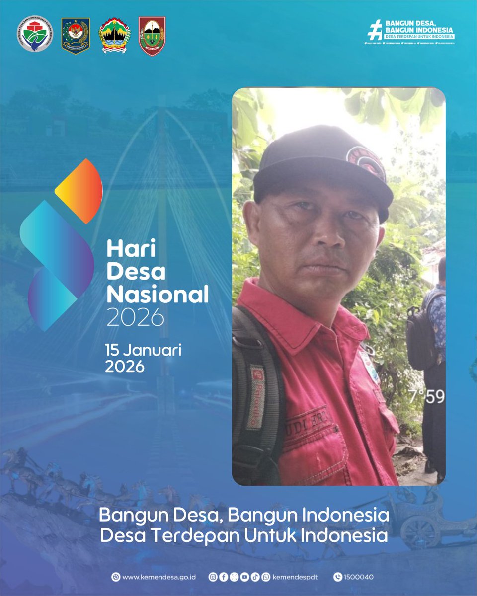 BANGUN DESA BANGUN INDONESIA 
Desa Terdepan Untuk  Indonesia
HDN2026 

<a href="/prabowo/">Prabowo Subianto</a>
<a href="/gibran_tweet/">Gibran Rakabuming</a> 
<a href="/YandriSusanto/">Yandri Susanto</a>
<a href="/ArizaPatria/">Ariza Patria</a>
<a href="/kemendespdt/">#BangunDesaBangunIndonesia</a>
@DesaPesonaNusantara 
@Bpsdm 
#HDN2026
#DesaBerdaya
#BangunDesaBangunIndonesia
#DesaTerdepanUntukIndonesia
#PendampingDesaHebat