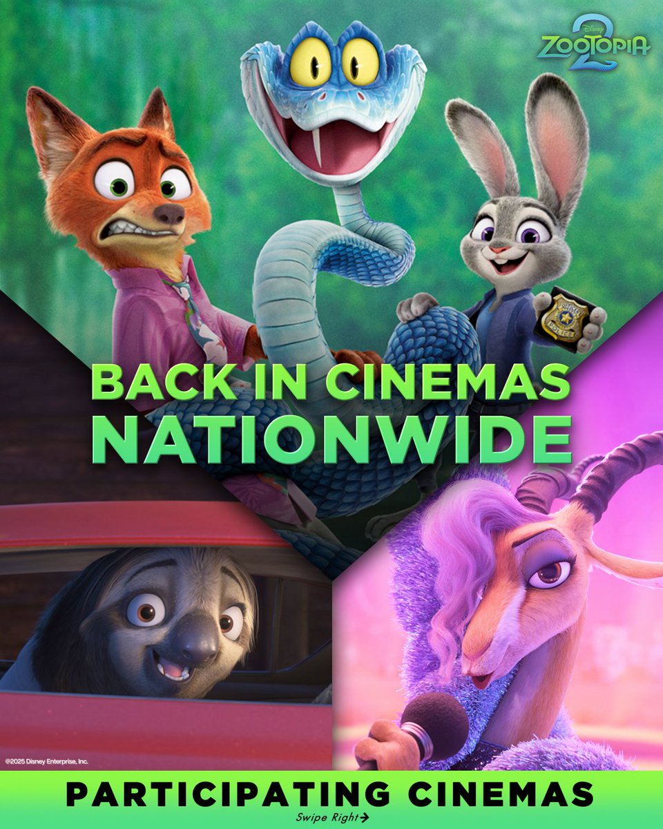 FerdzGwapo's tweet photo. My 6th viewing (like #Zootopia2PH is the only movie I watched in cinemas for more than 5 times. Still far from @ACRacebest's 78 times ha ha)
#Zootopia2 is back in ๐ต๐ญ cinemas after MMFF
@DisneyAnimation @DisneyStudiosPH https://t.co/YqdTKEkIcD