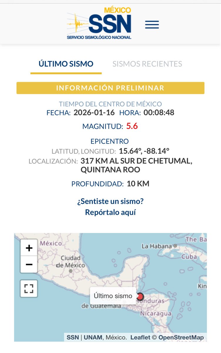 Se activó la #AlertaSísmica

Está es la información del <a href="/SismologicoMX/">Sismologico Nacional</a>