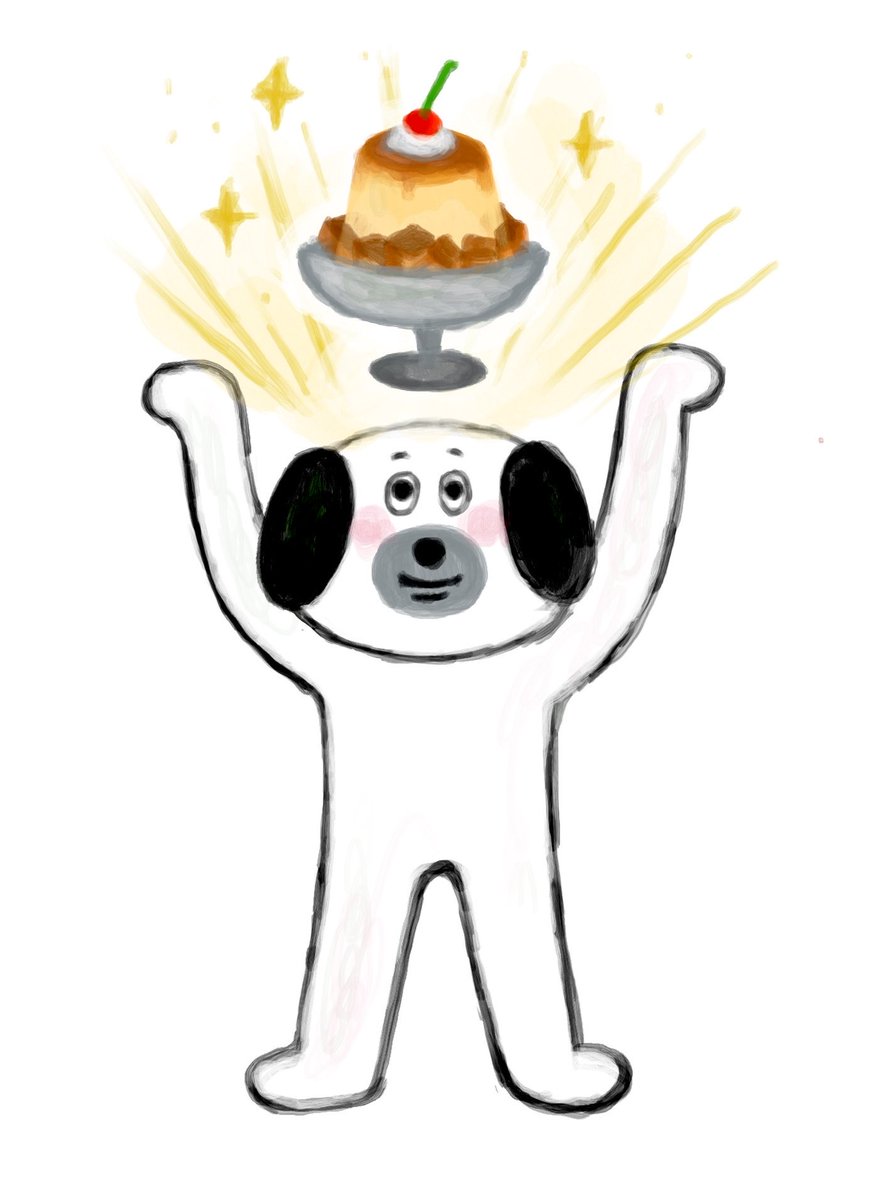 よく行く喫茶店に固定メニュー「昔ながらのプリン」が追加されました！🍮✨✨
※実際の商品と絵は異なります🍮