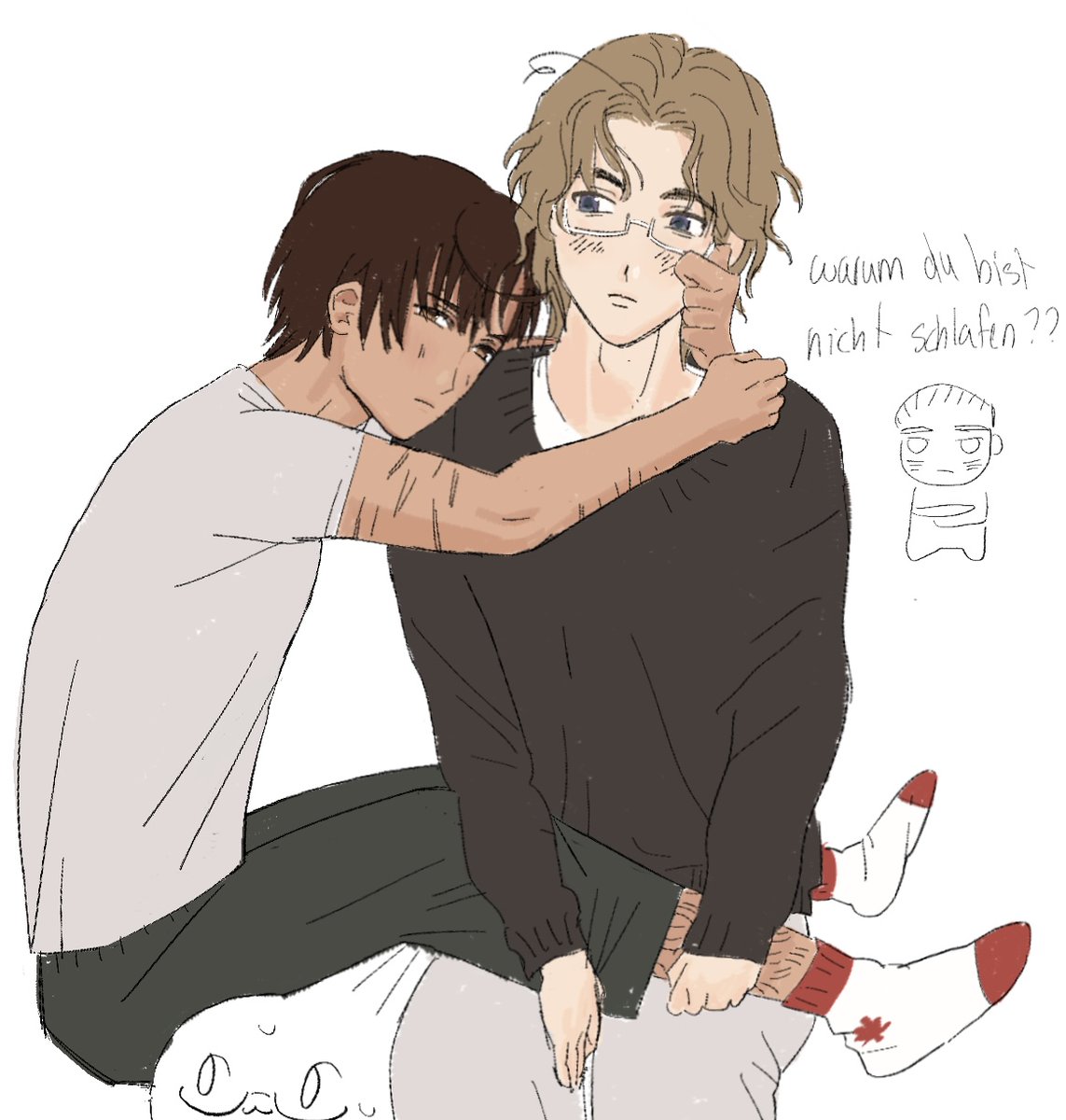 sbuggernuts's tweet image. "Canmano.... Canada x Romano...." -&amp;gt; hehe…. yes…. i can do that…. heh… sbgsooo.straw.page