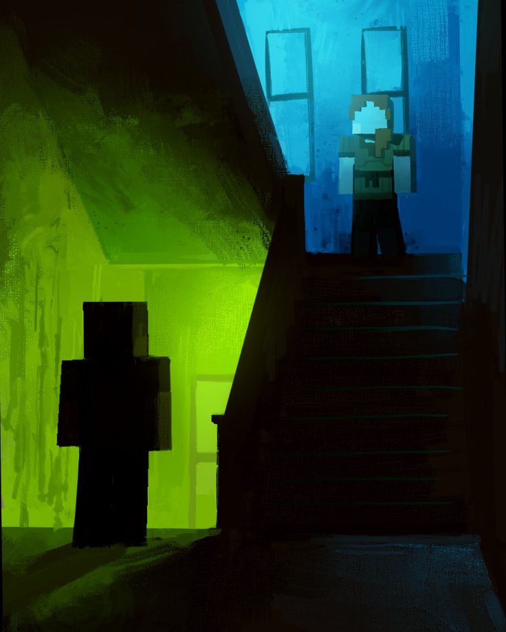 #Minecraft not really proud of this painting