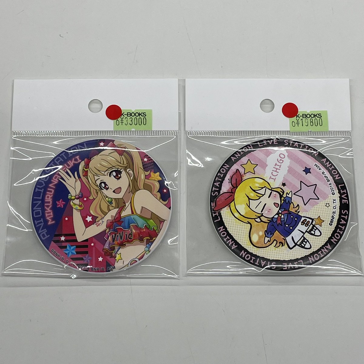 入荷情報】 アイカツ！ マグバッジ アニon 夏樹みくる 星宮いちご 入荷