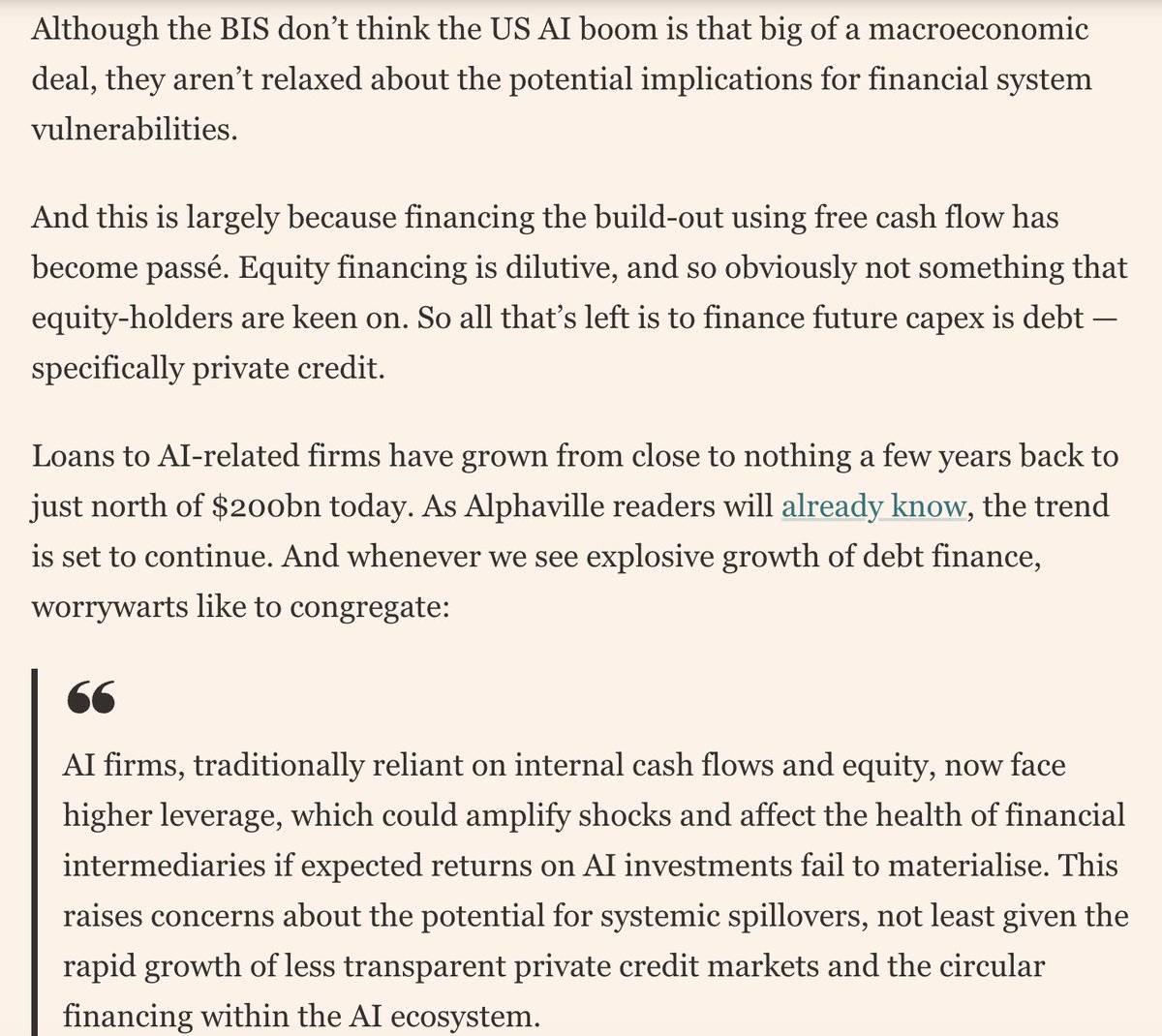 #AI CapEx is increasingly being financed by debt 👇