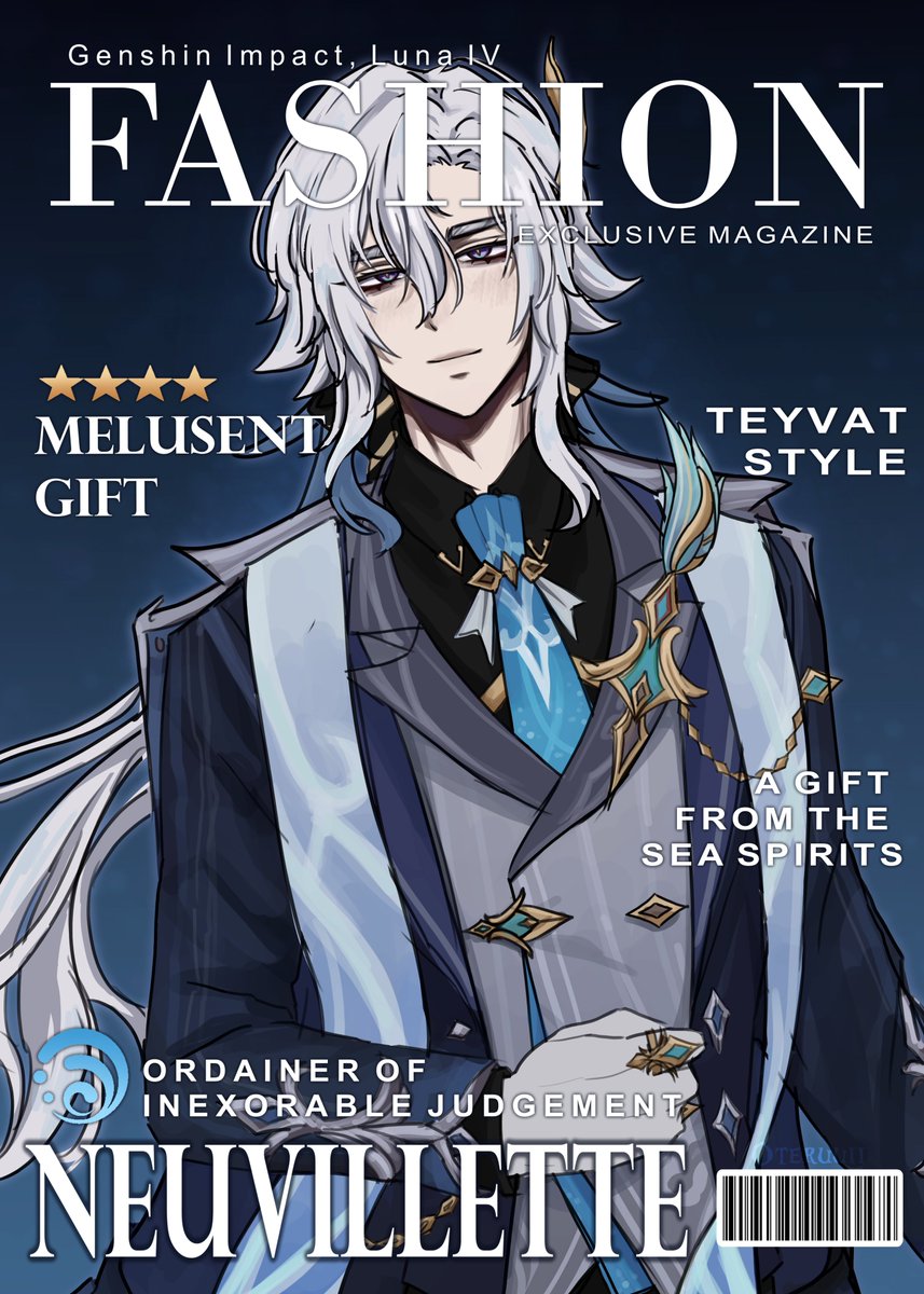 Neuvillette's new Outfit 💙
#genshinlmpact #fanart