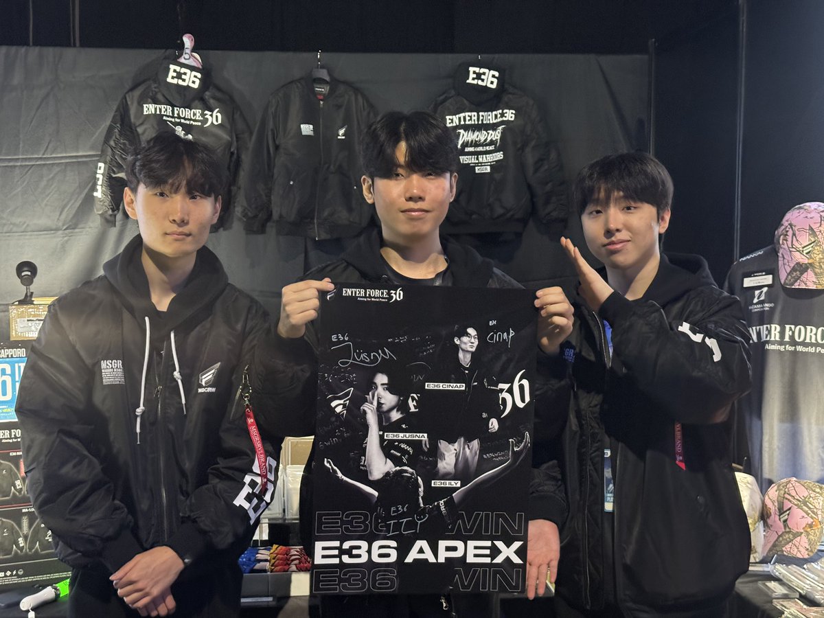 ファンゾーンにE36降臨🪽
見かけたら気軽にお声がけください！ 

#E36WIN #ALGSSapporo #APEX #DIAMONDDUST