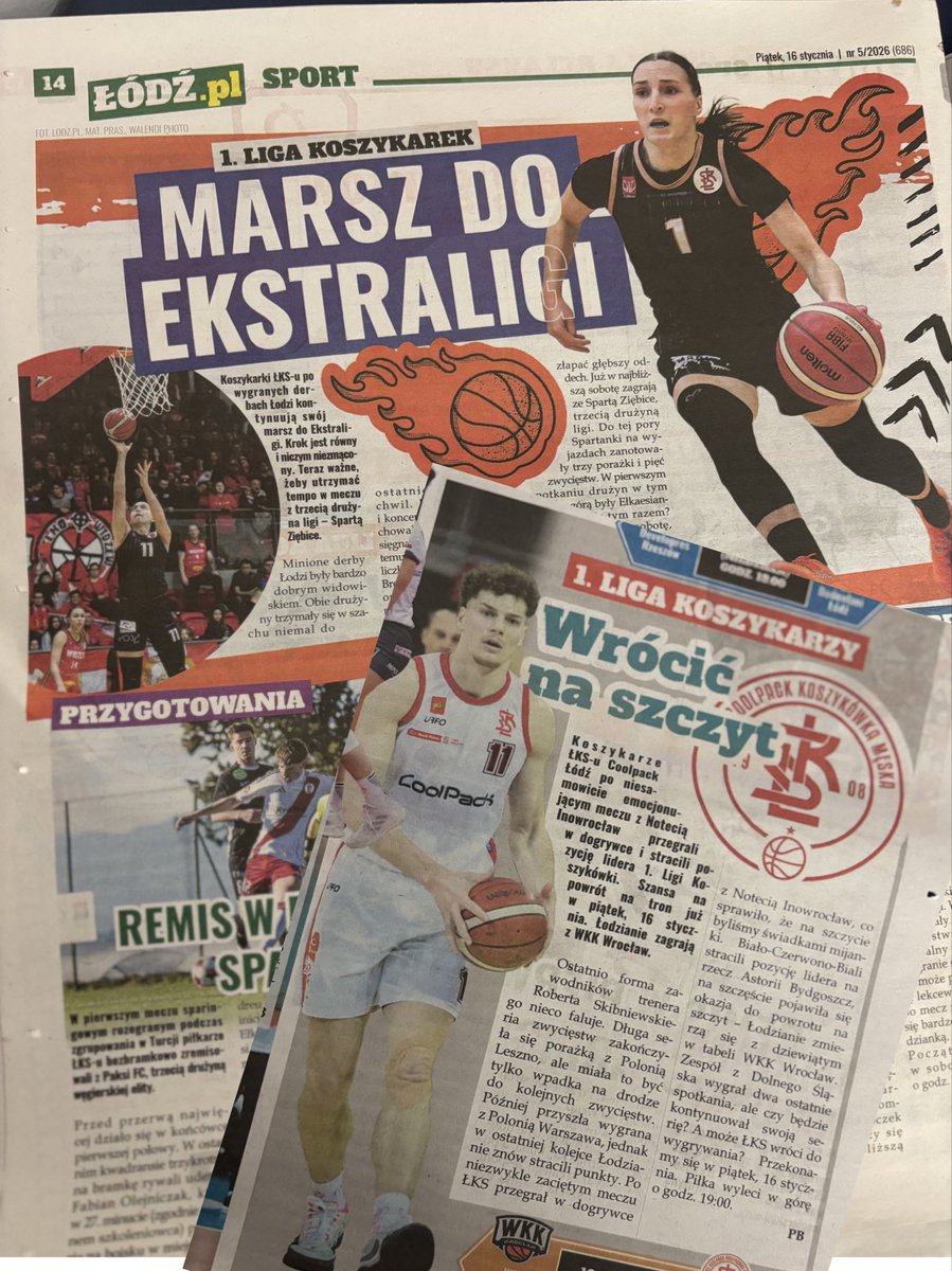 Kominowy_grod's tweet image. #Łodzianie 
Łódź miastem koszykówki  ☕️📰😎