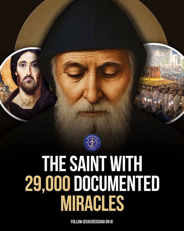 JustAdaugoijele's tweet photo. You should know by now St Charbel is one of my favorites🥰
Need a miracle?
Ask for the intercession of St. Charbel Makhlouf!

Modern-day miracles of this great Saint;

A blind woman from Arizona was healed in 2016 after venerating the relics of St. Charbel. The medical committee investigating the miracle admitted, "We have no medical explanation and therefore believe this to be a miraculous healing through the intercession of St. Charbel.”

In France, a baby boy was destined to die, so the family used some oil from St. Charbel's tomb and prayed a novena to St. Charbel for a miraculous healing. According to the family, "The doctors told us that he would sleep more and more and eat less and less. Instead, he was becoming increasingly alert and continued to drink his bottles in small doses. At the end of September, Côme was evaluated again. To our joy and to the astonishment of the doctors, his condition had improved so much that it was determined he would live ... The Blessed Virgin and St. Charbel protected him."

There are many more miracles reportedly dedicated to St. Charbel, proving that God enjoys working miracles through this humble Lebanese saint.

A Powerful prayer to Saint Charbel in times of need

O Lord, infinitely holy and glorified in your saints, you inspired the holy monk and hermit Saint Sharbel to live and die in the way of Jesus Christ and gave him the strength to detach himself from the world in order to make the monastic virtues triumph in his hermitage.

We implore you to bestow upon us the grace to love you and to serve you by following his example.

Almighty God, who manifested the power of Saint Sharbel’s intercession by numerous miracles and favors, grant us, through his intercession, this grace (state your intention). 
Amen.
Our father, Hail Mary, Glory be.

While we are never "guaranteed" a miracle when praying to God through a saint, the process can often transform our hearts and help us be prepared for whatever plan God has designed.