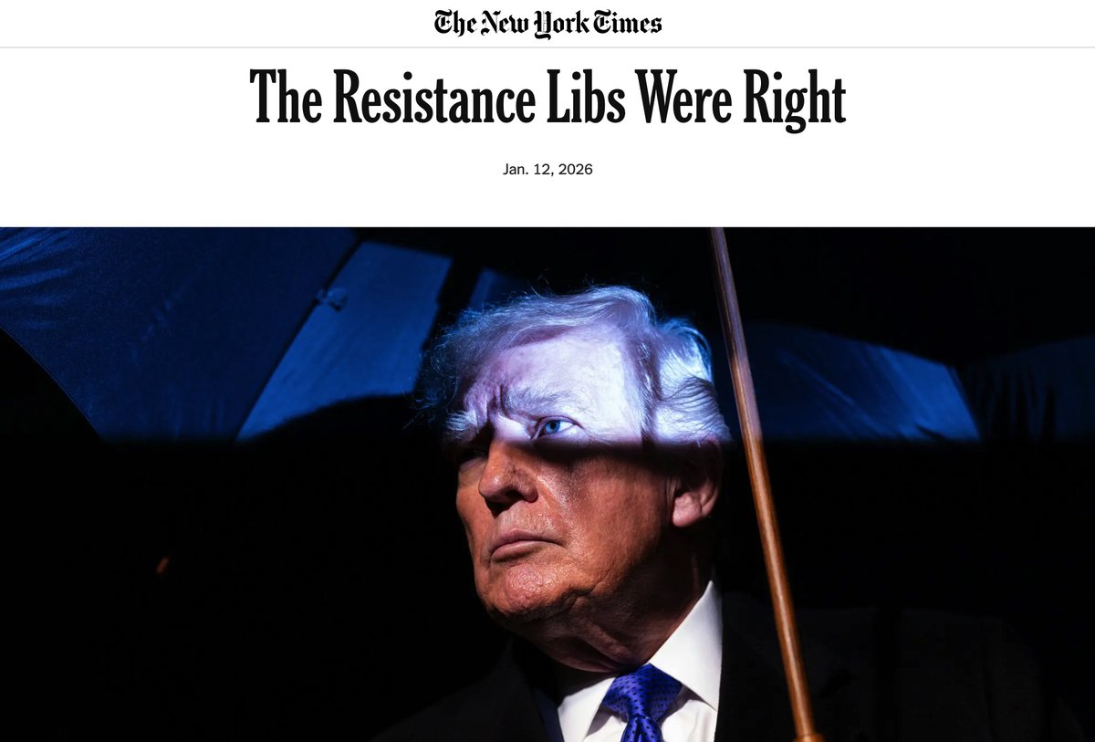 SethAbramson's tweet image. THE NEW YORK TIMES: “The Shrillest of Resistance Libs Have Always Understood Trump Better Than Those Who Make a Show of Their Dispassion”

Only took ten years.