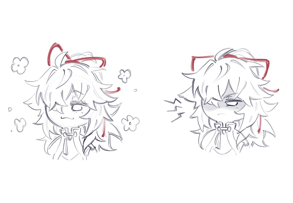 rae_cooon's tweet image. I know most people see jing yuan’s little side hairs as cat ears but this is my take on it
#jingyuan