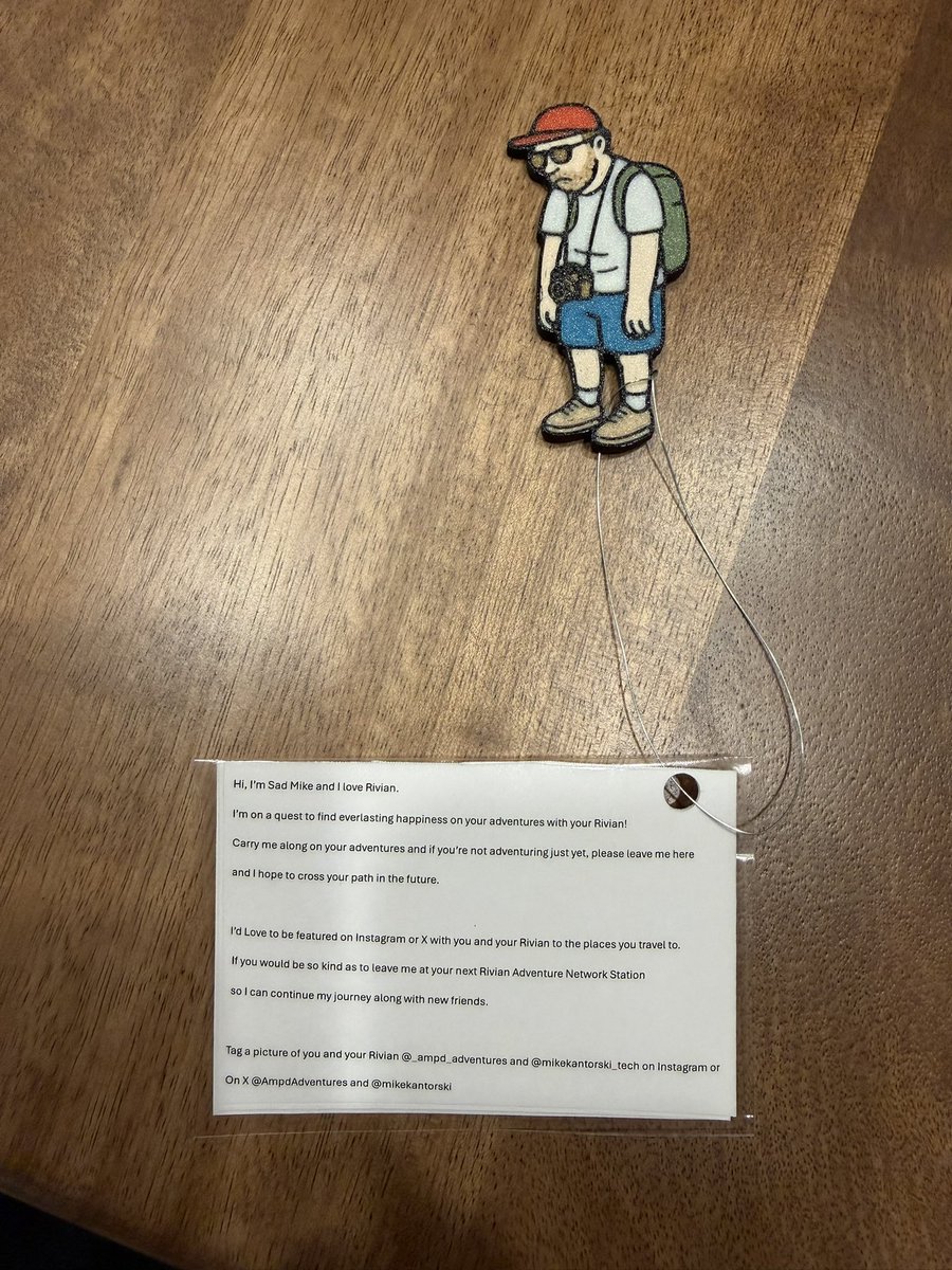 And so his journey begins. Sad Mike will be going back to where his sadness started in Joshua Tree. He will be waiting at the Joshua Tree Outpost awaiting his next adventure in hopes someone can make him happy. Who knows how far Mike will go but hopefully far! <a href="/Mikekantorski/">Mike Kantorski</a>