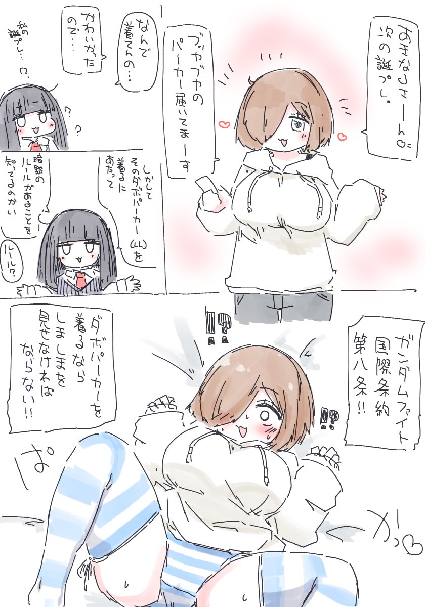 お誕生日プレゼントが届いたよ ～パーカー編～ 