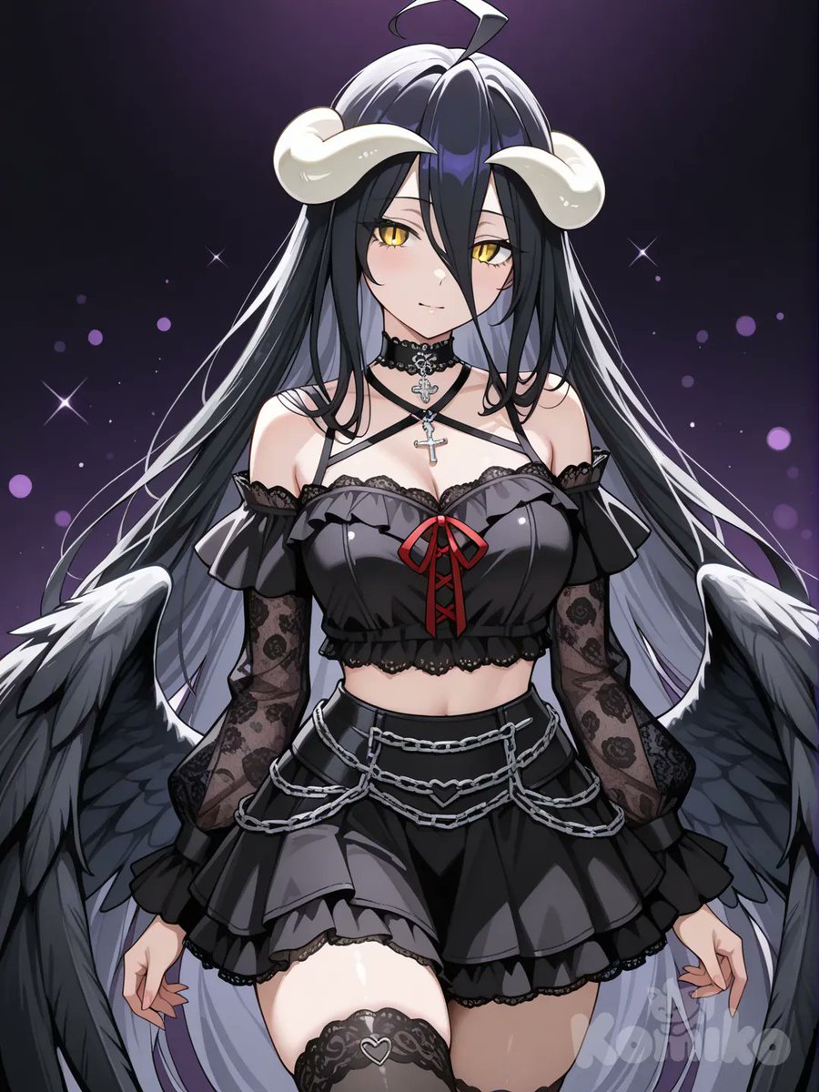 Create an image like this with
<a href="/Komikocollab/">komikoai.collab</a>