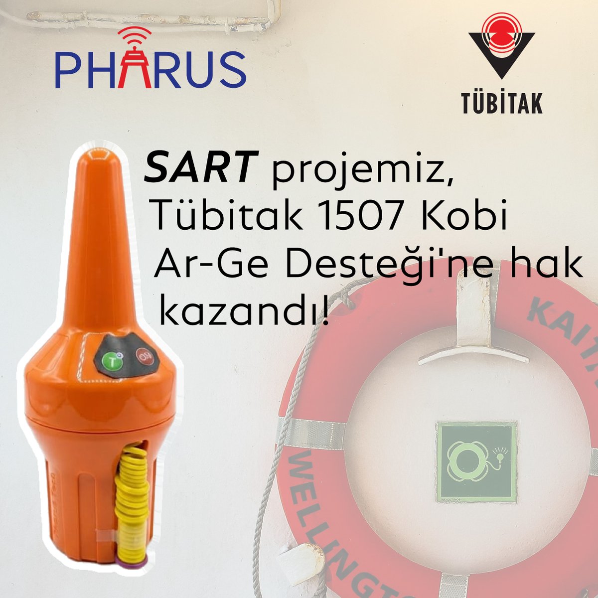 pharustech's tweet photo. AIS-SART projemiz, Tübitak 1507 Kobi Ar-Ge Başlangıç Desteği’ne hak kazandı! Tıpkı EPIRB ürünümüz gibi deniz taşıtlarında kullanımı zorunlu olan AIS-SART, karasal haberleşme frekans bandında acil yardım çağrısı sağlayan bir telekomünikasyon ekipmanıdır. https://t.co/yykJ5PxKCq