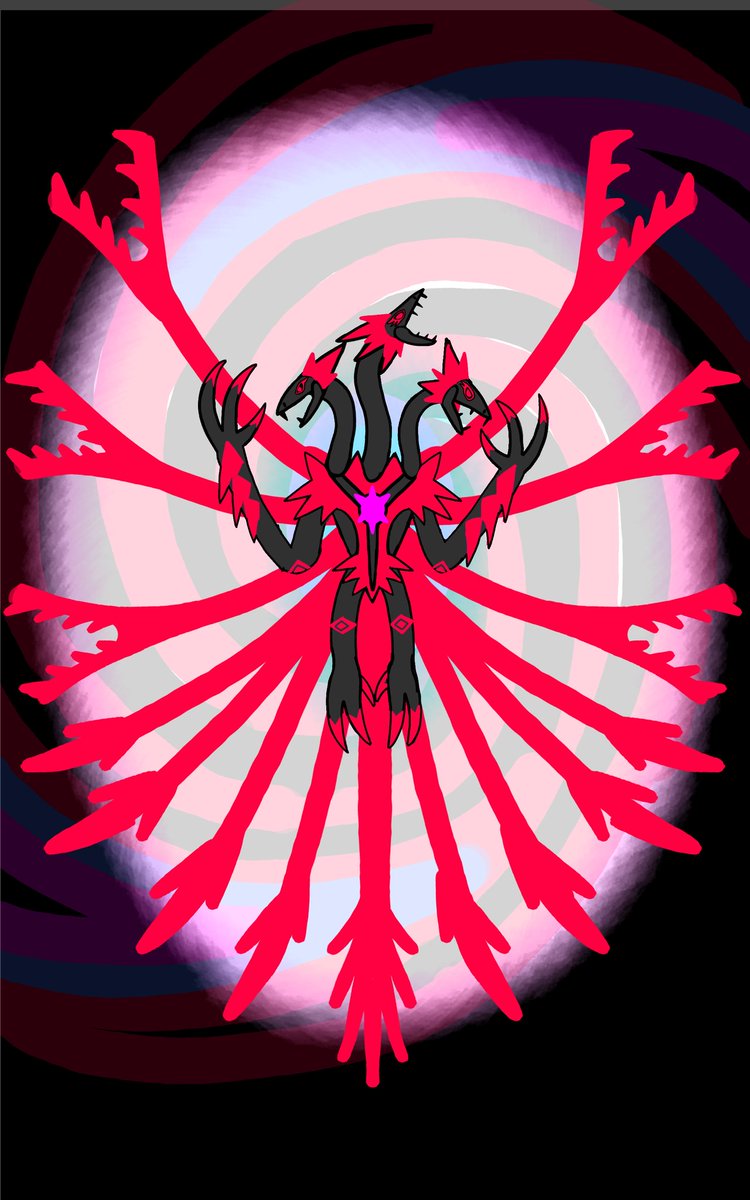 DummiselFan's tweet image. Die wahrscheinlich die Ultimative Form von Trikephalo die durch dem Band seines Trainers entfacht ist.

Der Amageddon Trikephalo!

#Hydreigon #pokemonfanart