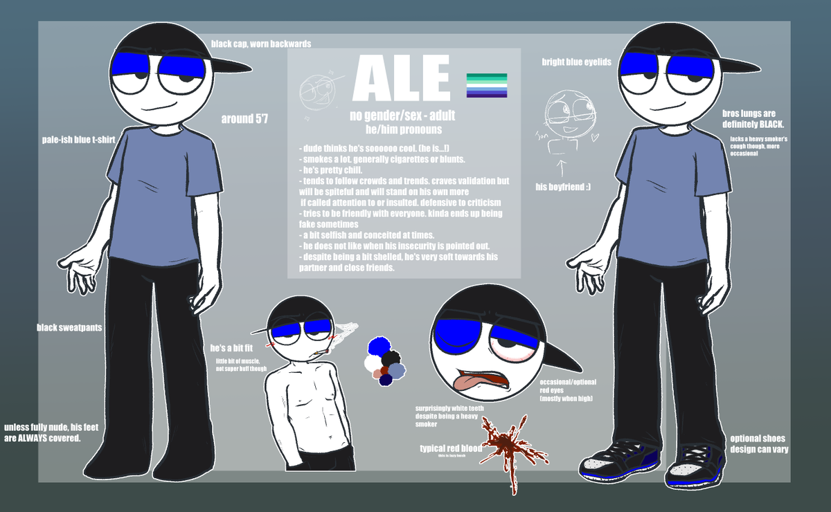 hellfyry's tweet image. ale's first ref sheet :3
