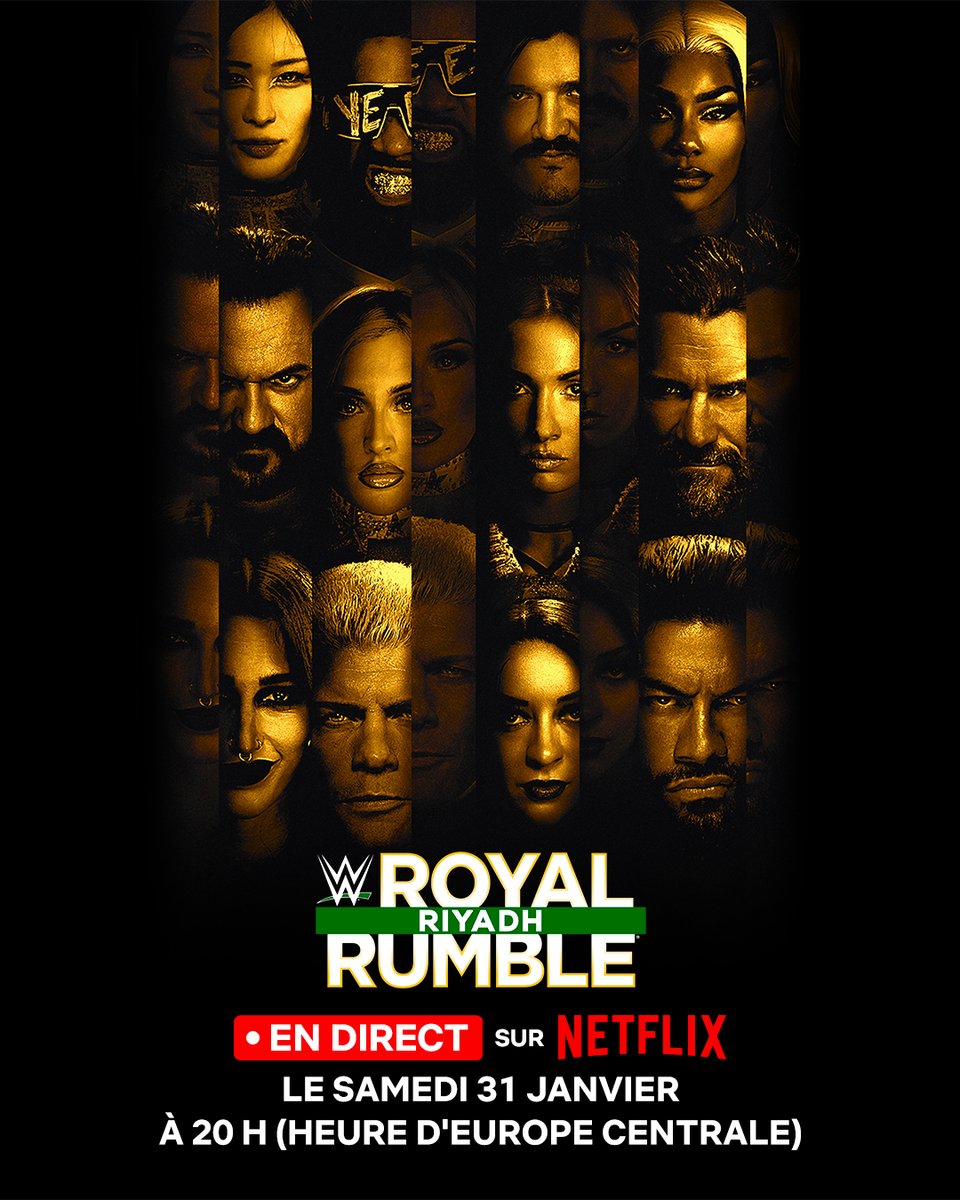 NetflixFR's tweet image. Préparez-vous pour une soirée d’exception 🔥

WWE, Royal Rumble, en direct le 31 janvier à 20H.