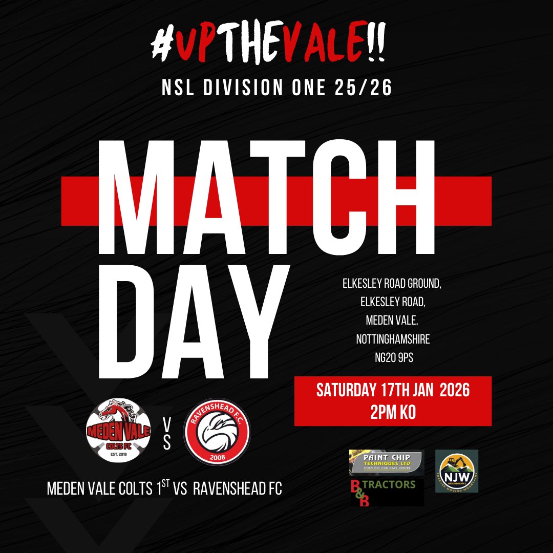 medenvalecolts's tweet photo. TOMORROW WE’RE AT HOME TO @RavensheadF 
WE WELCOME THEM TO THE FORTRESS ❤️🖤 LET’S GET A GOOD CROWD THERE AND GET BEHIND THE LADS!!! 
UP THE VALE! ❤️🖤 https://t.co/qrm6oNBEbK
