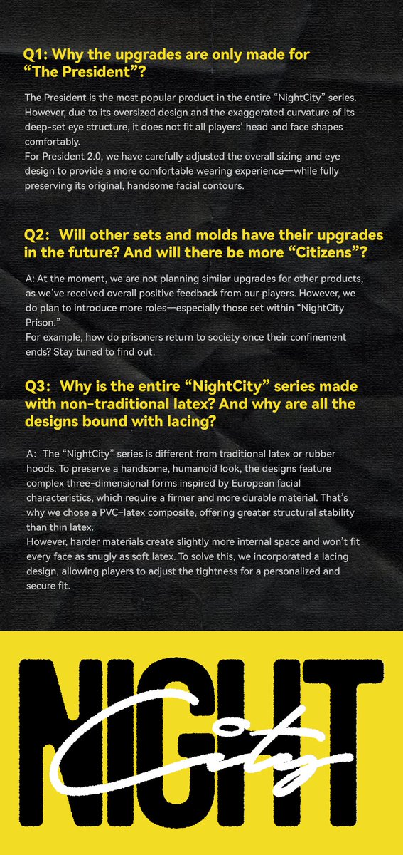 “To enter this city, you are obliged to wear a hood.”

Check GibbonBlack.com to see
◾️ New Arrivals in the “NightCity” Series 
◾️ “The President” 2.0 version

Follow <a href="/GibbonBlack_EN/">GibbonBlack</a>, retweet, and like this post.
We’ll randomly select 3 “Citizens” on January 26th to