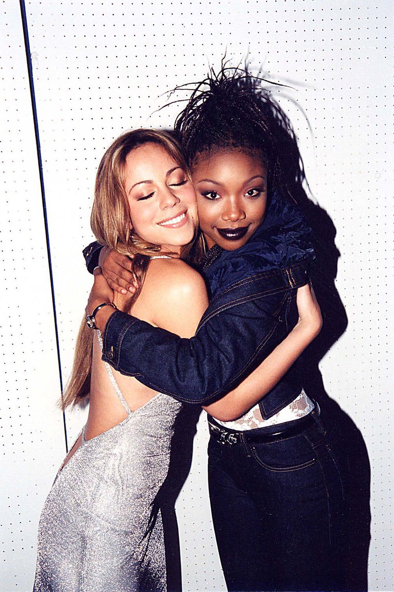 zkdculture's tweet image. mariah carey and brandy, 1998