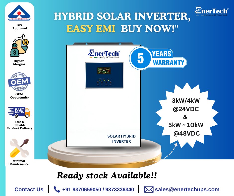 Good news for our valued customers!
 4kW / 24V Hybrid Inverter 
Buy Now: surli.cc/mfllcm

 5kW / 48VDC  Hybrid Inverter 
Buy Now: surl.li/mxlqth
#Border2 #Mayasabha #Mardaani3  #BhabijiGharParHainFunOnTheRun #Vadh2