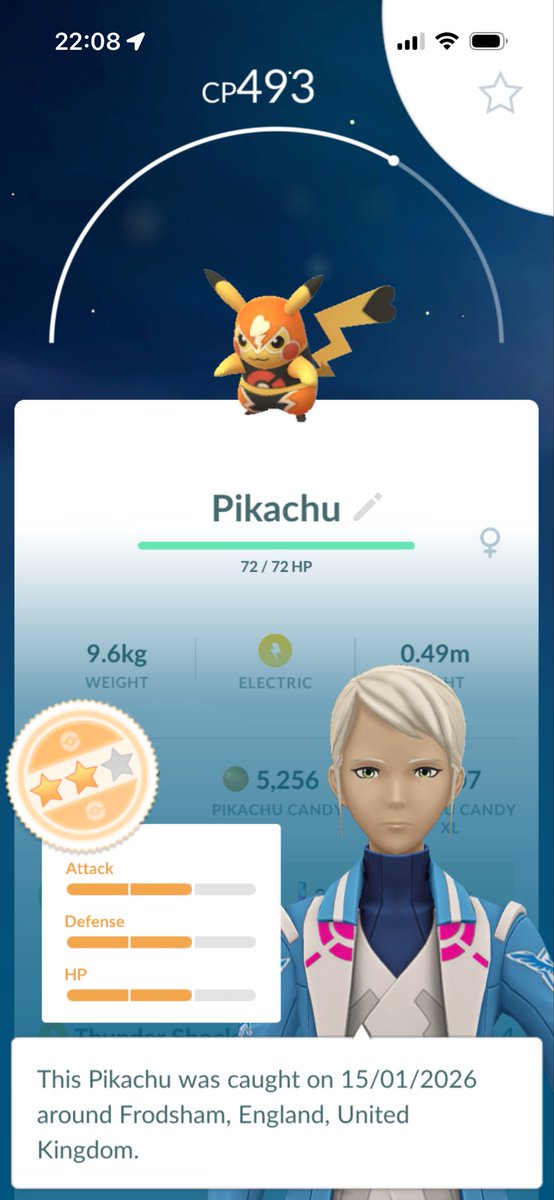All that work to get it, and it’s a 10/10/10 ☹️
#pokemongo #Pikachu