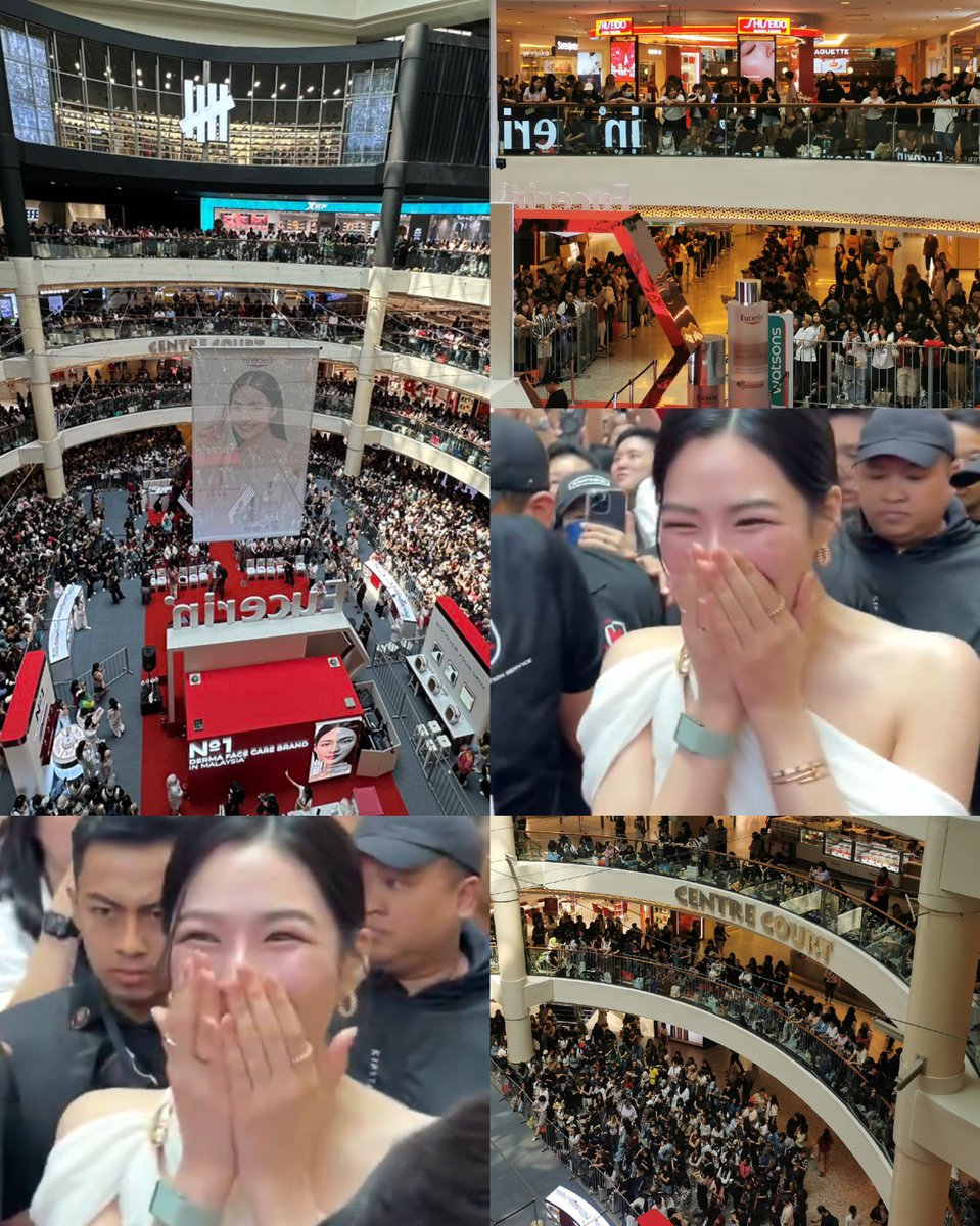 nongplaaaaa's tweet image. ฉันดีใจอะแก ดีใจมาก ๆ เลย มีคนรักพี่หลิงเยอะมากก คนมาต้อนรับแบบพี่หลิงเยอะมากสุด ๆ เต็มทุกชั้น ห้างแตกของจริง รีแอคพี่หลิงคือตอบทุกอย่าง พี่เขาดีใจมาก ยิ้มตาปิดเลย น่ารักอ่า

LINGLING EUCERIN ASEAN PST 
#LinglingXEucerinInMalaysia