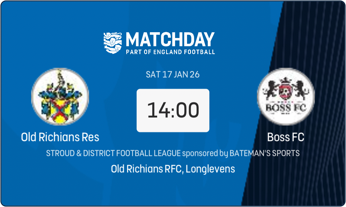 BossFC2016's tweet image. This weekend we visit ⁦@Oldrichiansafc⁩ Res ⚽️⚽️