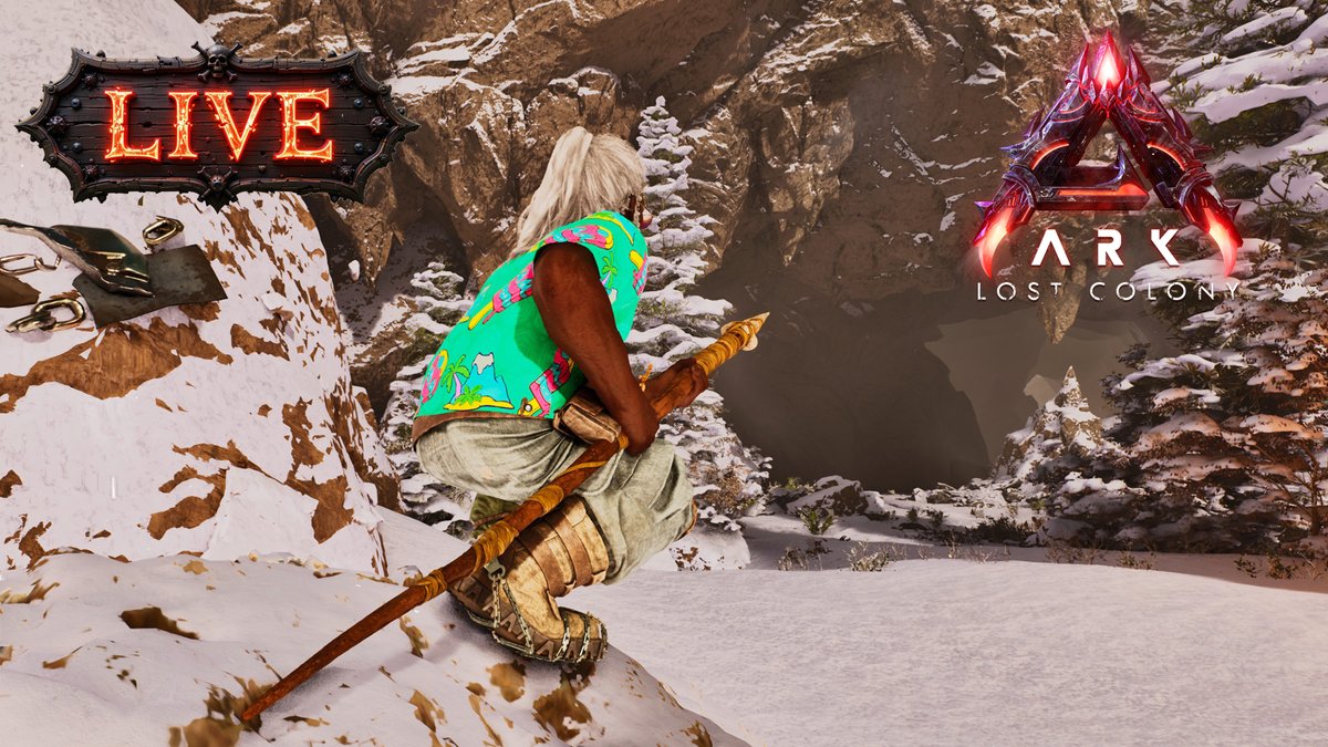 Episode 3 begins!
Tonight we stop skirting the edges and head underground! Megatheriums, caves, and bad decisions ❄️🦇🍺
 
Live now → youtube.com/live/TMSXngDsy…

#ArkSurvivalAscended #playARK