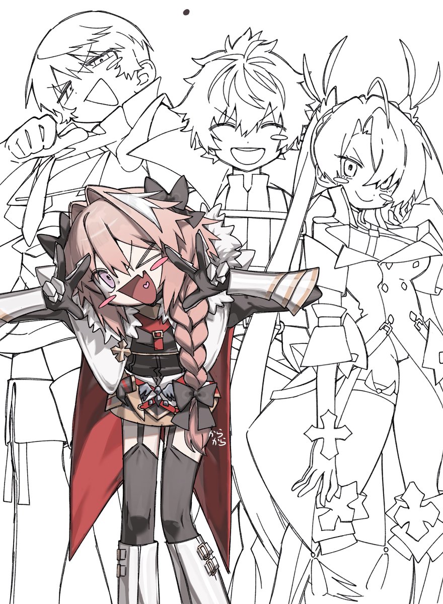 アストルフォだけ色塗ってる
十二勇士Love