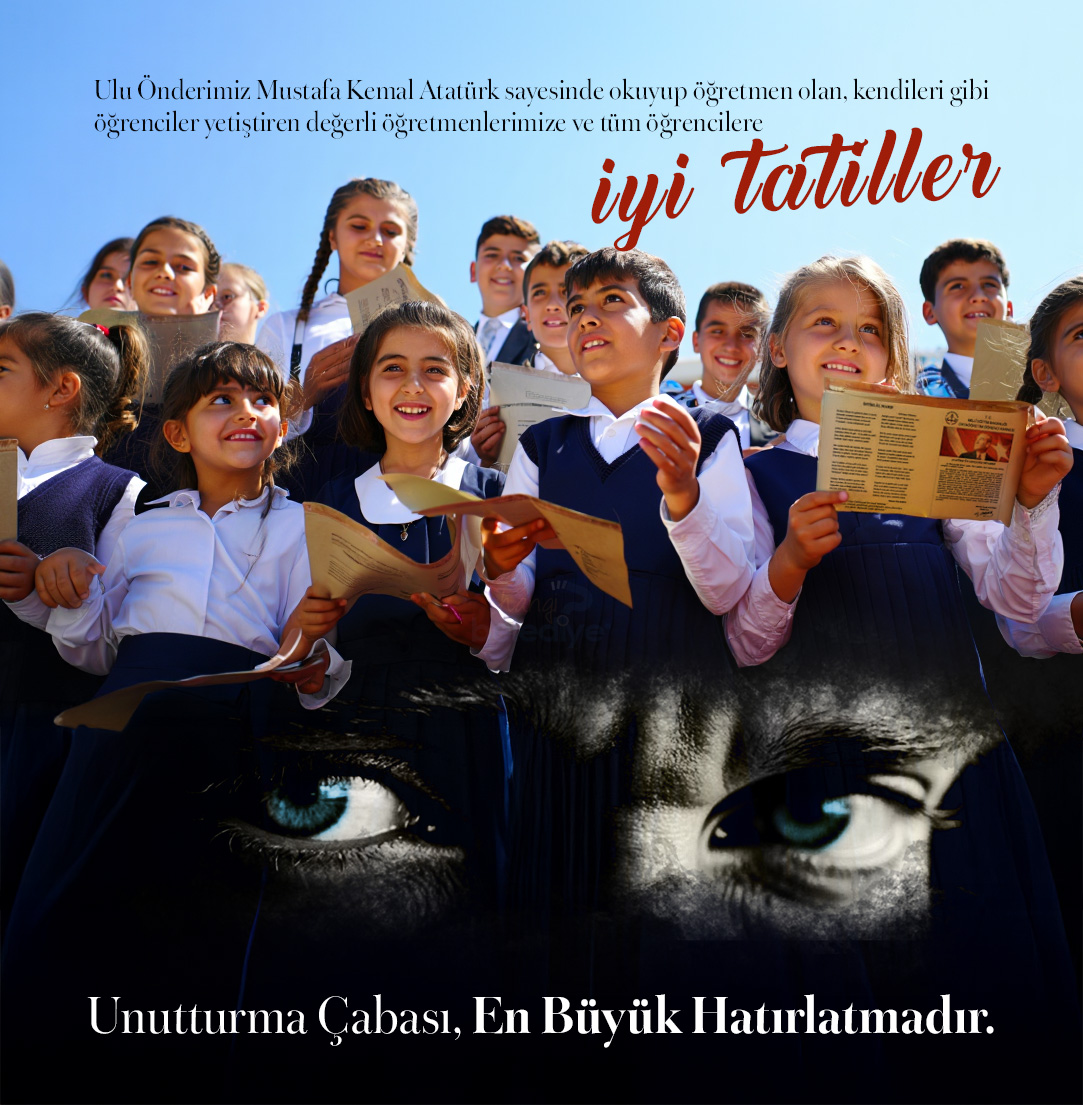 Unutturma Çabası, En Büyük Hatırlatmadır.

#burayayazıyorum 

Ulu Önderimiz Mustafa Kemal Atatürk sayesinde okuyup öğretmen olan, kendileri gibi öğrenciler yetiştiren değerli öğretmenlerimize ve tüm öğrencilere iyi tatiller diliyoruz.

#iyitatiller #karne #karnegünü