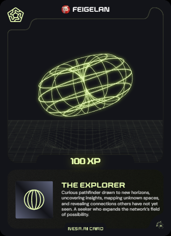 Feigelan's tweet image. Look at the Nesa Card I got