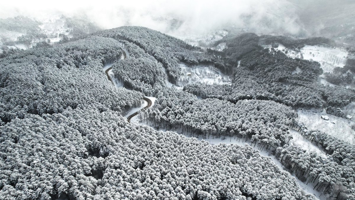 pusholder's tweet image. Bursa Uludağ karlar altında.