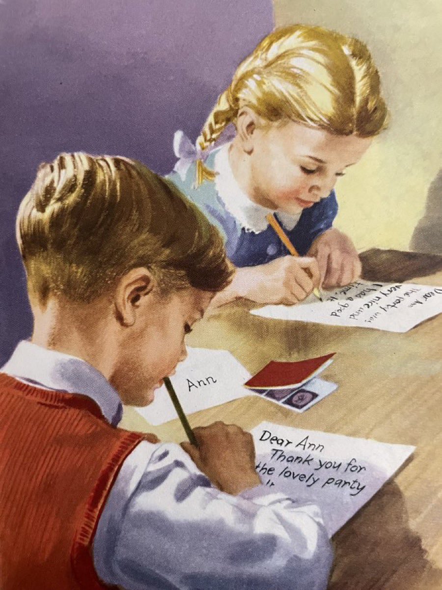 Thank you letters
‘The Party,’ 1960

Artist: Harry Wingfield