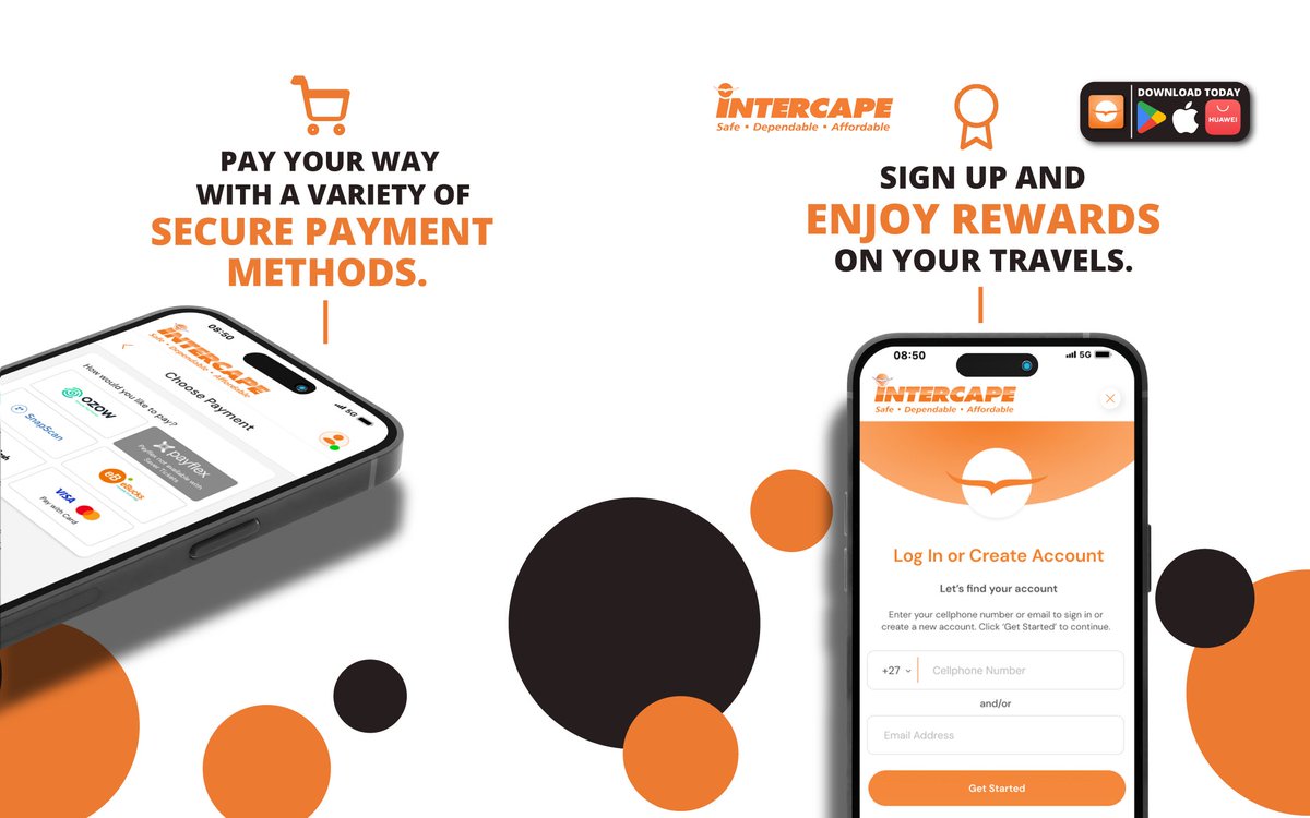 IntercapeBus's tweet image. Download the Intercape App and Enjoy these Amazing Features!

Download the Intercape App TODAY at intercape.co.za/intercape-app/ or from your preferred App Store.

#Intercape #IntercapeApp #DownloadToday #BookNow #AppFeatures