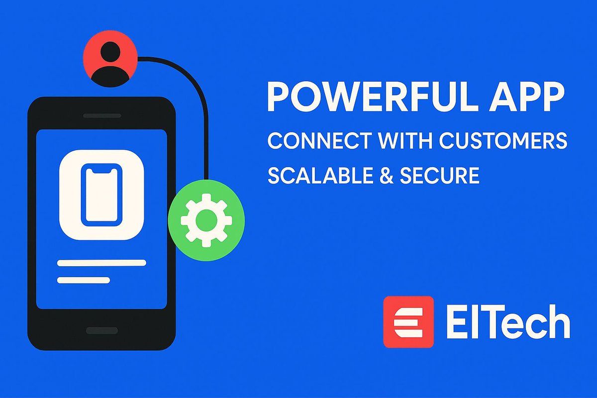 The_ElTech's tweet photo. Transform your customer connection with ElTech's intuitive, scalable, and secure mobile apps. Let's build your solution today!
#MobileDevelopment
#TechSolutions
#ElTech https://t.co/HAKWDc8q9i