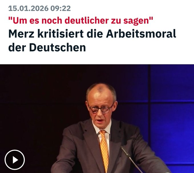 FrogmasterL's tweet photo. Ist das derselbe Merz, der wegen Glatteis Termine abgesagt hat? Dem selben Glatteis, das keinen Arbeitnehmer in Deutschland als Entschuldigung für verspätetes Eintreffen am Arbeitsplatz dienen darf? https://t.co/AMZFMrVNAd