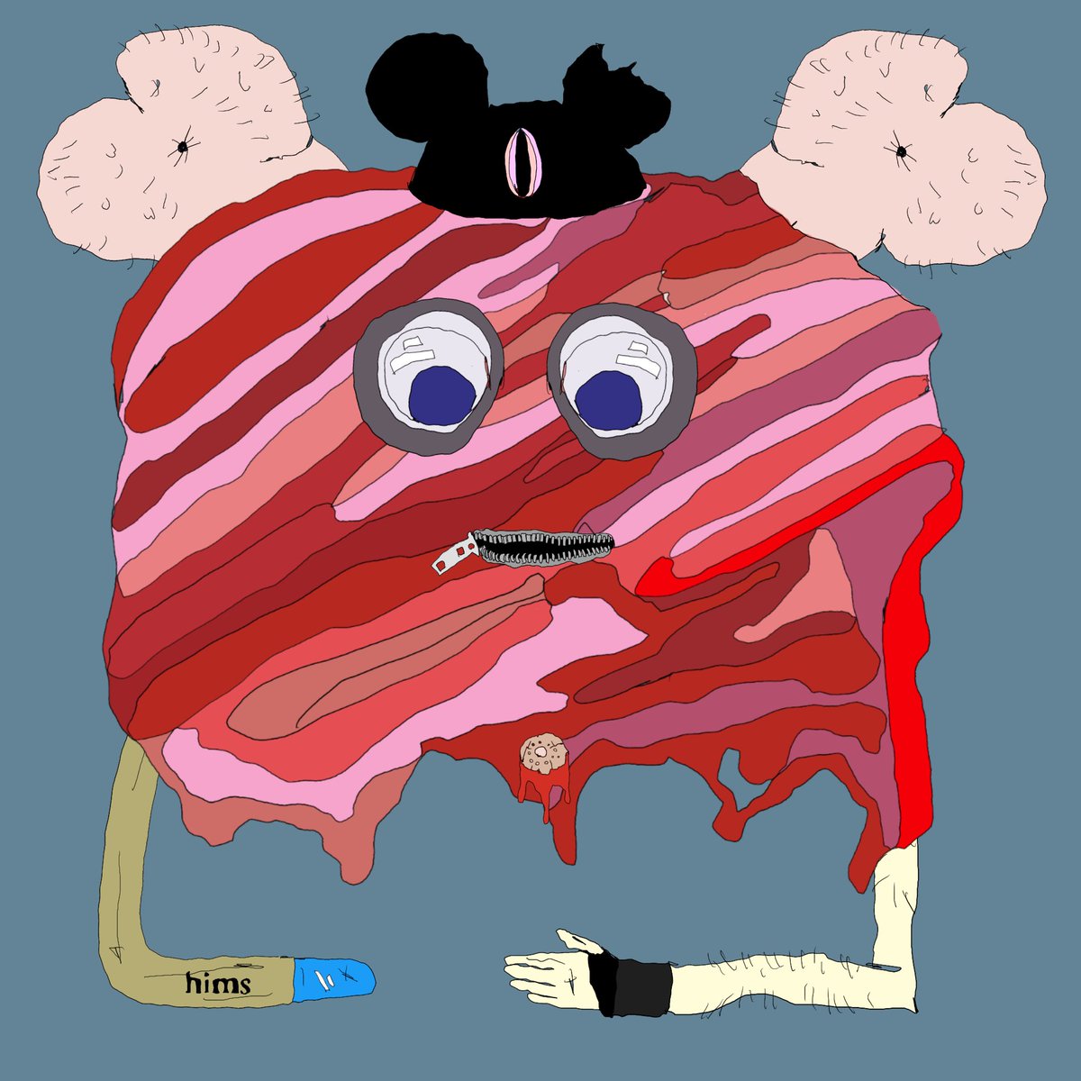 “I created this layering mechanism and I hand-drew every single trait, hand-drew every single layer and I use java script to randomise the layers.”
— <a href="/toadswiback/">die with the most likes</a> on creating The Gristle Buddeez Collection🥩