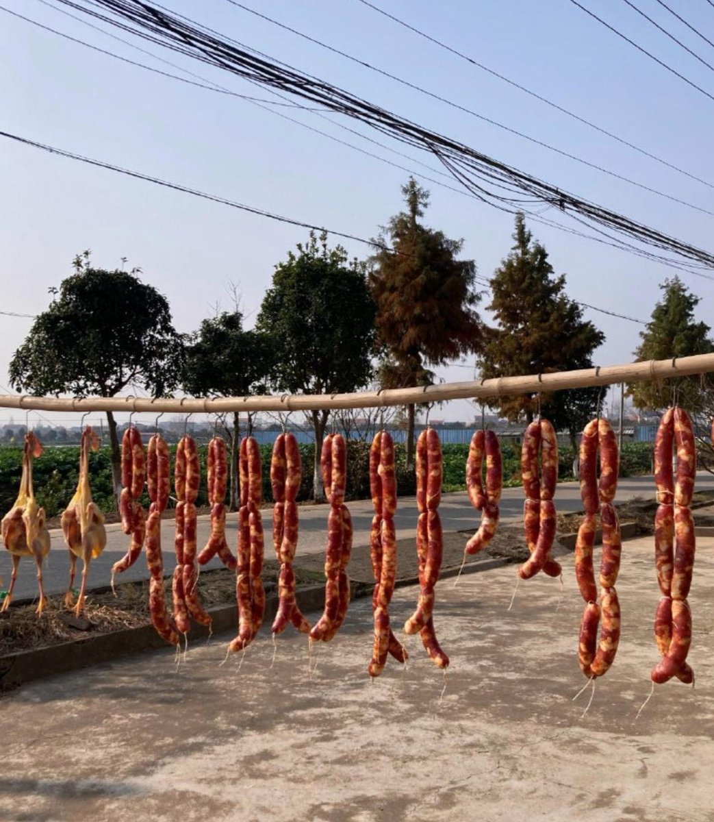 zhaotie41755427's tweet image. 家家户户晒腊肉、腊肠
年味越来越浓啦！ #pork #sausage
