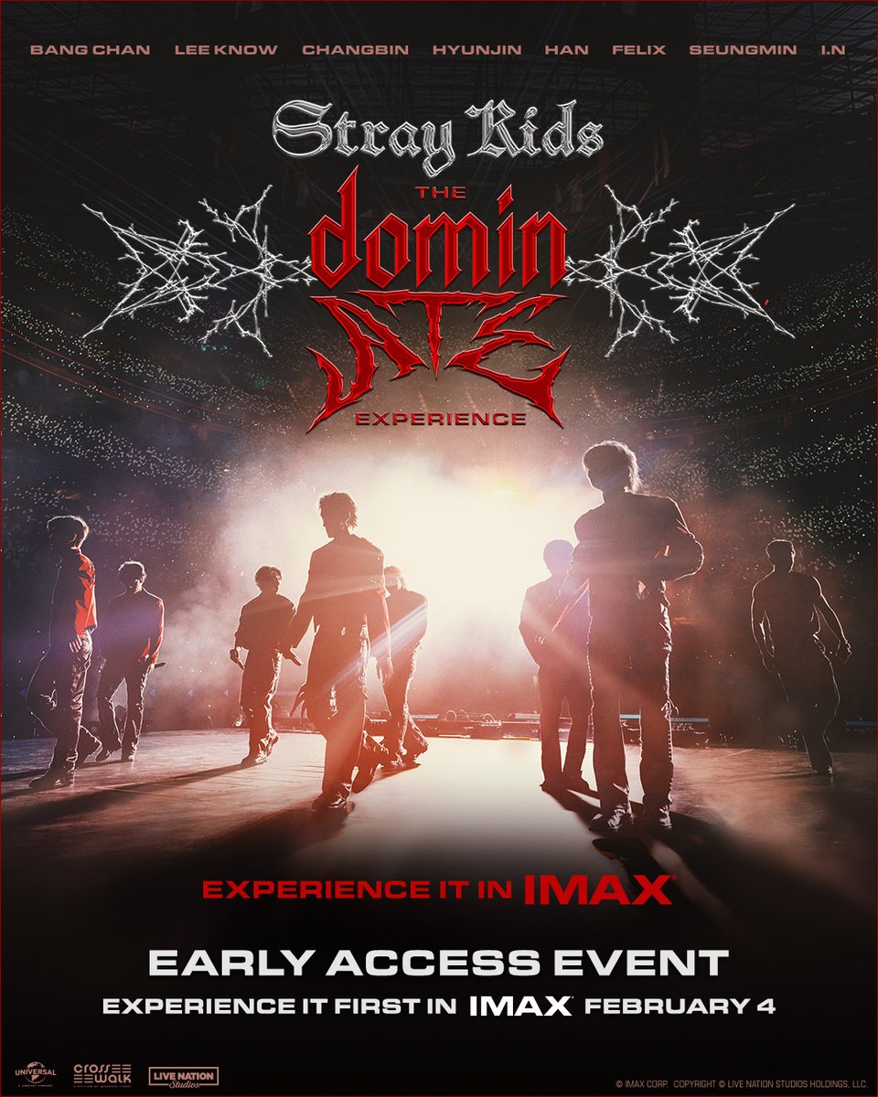 TheePopCore's tweet image. Stray Kids’ upcoming concert film has sold over $1.4M in U.S. ticket sales in under 24 hours (via @THR)

With this achievement, Stray Kids become the 4th-generation group with the highest-grossing concert film.

Following strong demand, the film is expanding to additional…